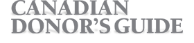 Canadian Donor's Guide